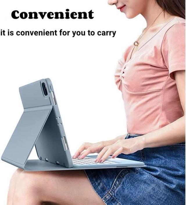 Alt view image 7 of 7 - BONAEVER Touchpad Keyboard Case for Samsung Galaxy Tab A8 10.5 inch 2022 Model SM-X200 SM-X205 SM-X207 Slim Leather Cover with Keyboard / Trackpad / Pencil Holder
