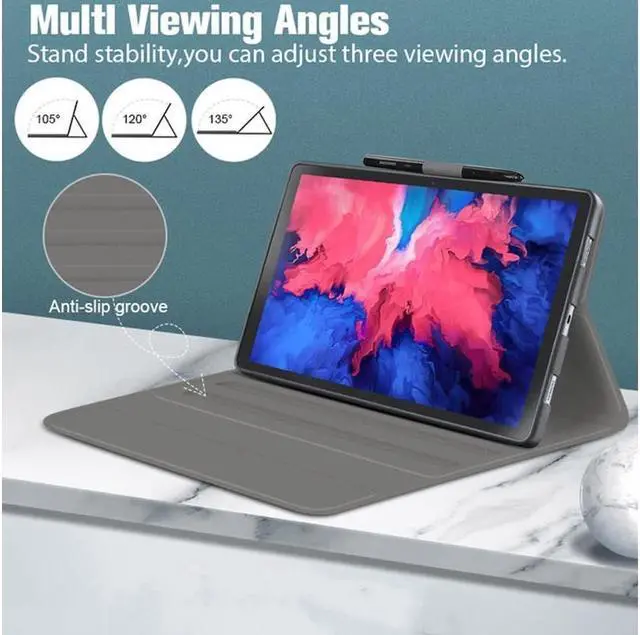 Alt view image 2 of 2 - BONAEVER Touchpad Keyboard Case for Lenovo Tab M10 Plus 10.6 inch 3rd Generation 2022 Slim Leather Cover with Keyboard / 7 Colors Backlit / Pencil Holder Blue