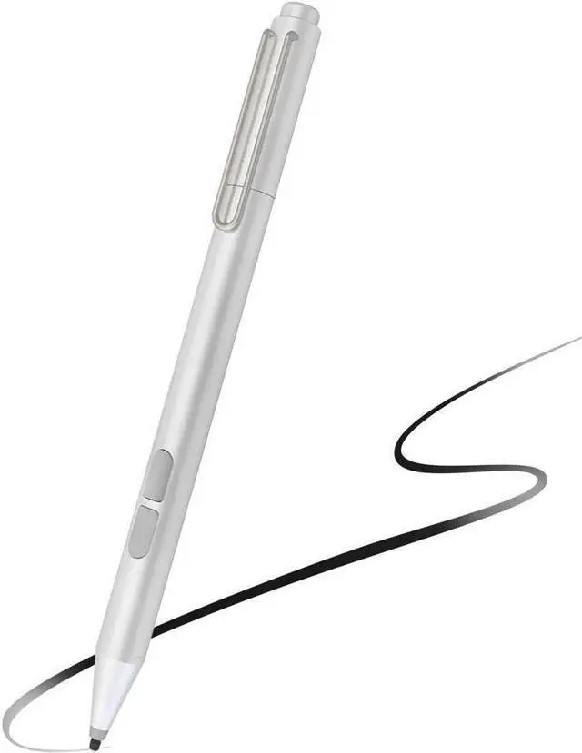 Main image of BONAEVER Stylus Pen for Microsoft Surface Palm Rejection 1024 Levels Pressure Flex & Soft HB Nib Compatible with Surface Pro/Book/Laptop/Go Including 2 Spare Nibs & AAAA Battery