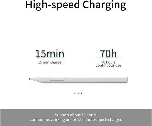 Alt view image 5 of 6 - BONAEVER Bluetooth 4.2 Stylus Pen for Microsoft Surface Pro 12/11/10/9/8/X/7/6/5/4/3/Laptop 5/4/3/2/1/X/Book/ studio Other s with 4069 Pressure Tilt SensitivityPalm RejectionMagnetic Design