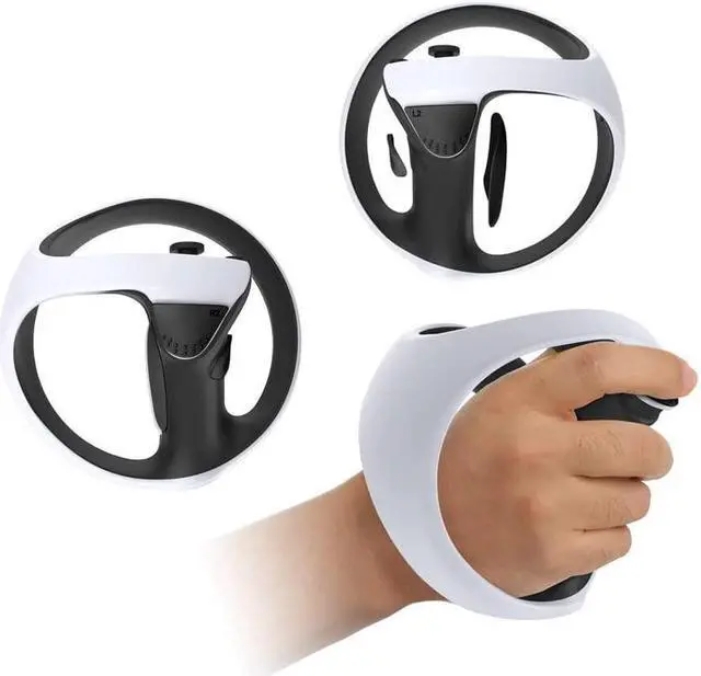 Alt view image 2 of 7 - BONAEVER Silicone Controller Pad for PS VR24 in 1 Accessories Kit for PS VR2 Controller with Anti-Slip Handle Cover Grip Protection Black