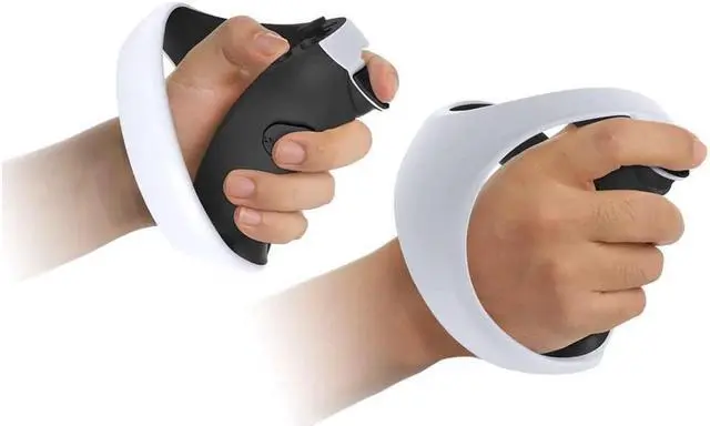 Alt view image 6 of 7 - BONAEVER Silicone Controller Pad for PS VR24 in 1 Accessories Kit for PS VR2 Controller with Anti-Slip Handle Cover Grip Protection Black