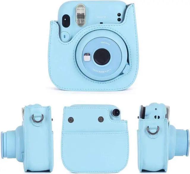 Alt view image 2 of 7 - BONAEVER Instant Camera Accessories Compatible with Instax Mini 11 Instant Film Camera Include Case/Album/Wall Hang Frames/Film Frames/Border Standickers/Corner Standickers Blue