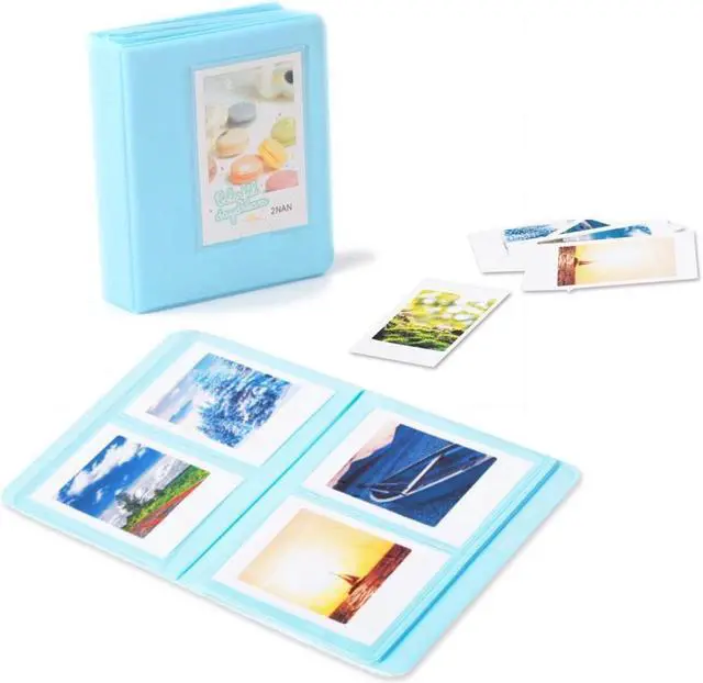 Alt view image 3 of 7 - BONAEVER Instant Camera Accessories Compatible with Instax Mini 11 Instant Film Camera Include Case/Album/Wall Hang Frames/Film Frames/Border Standickers/Corner Standickers Blue