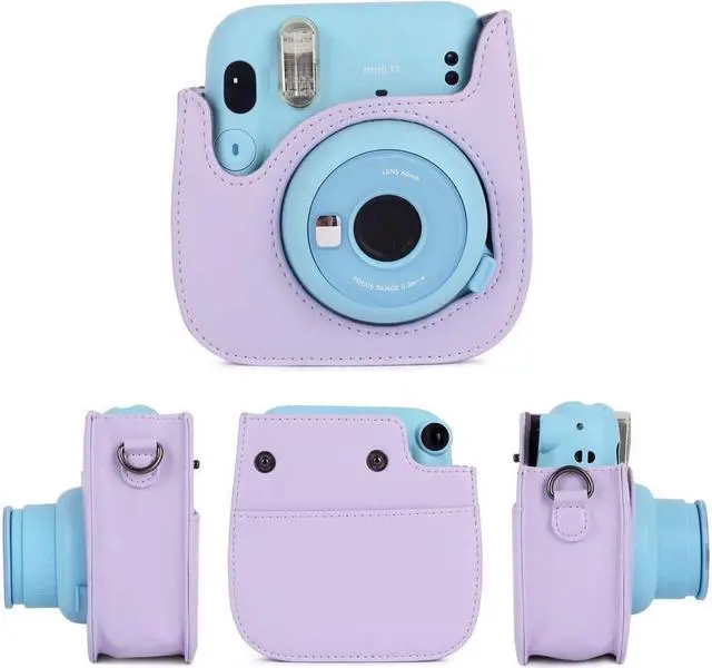 Alt view image 2 of 7 - BONAEVER Instant Camera Accessories Compatible with Instax Mini 11 Instant Film Camera Include Case/Album/Wall Hang Frames/Film Frames/Border Standickers/Corner Standickers Blue