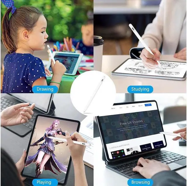 Alt view image 7 of 7 - BONAEVER Stylus Pen for iPad 9th&10th Gen ipad pencil with Palm RejectionApple Pencil for (2018-2023) iPad Pro 11/12.9 iPad 8th/7th Gen iPad Air 5th/4th Gen iPad Mini 6th/5th -for Painting Sketching