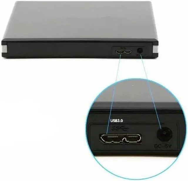 Alt view image 6 of 7 - BONAEVER External Blu-ray Drive DVD / BD Player Read/Write Portable Blu-ray Drive USB 3.0 Type-C DVD Burner Blu-ray Drive Compatible with Windows Mac OSLinus