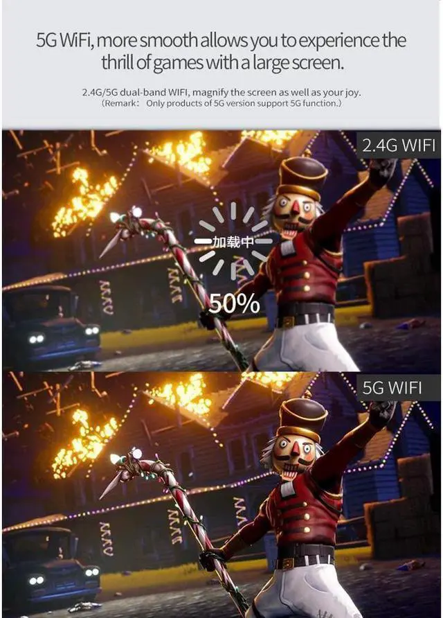 Alt view image 4 of 6 - BONAEVER HDMI Wireless Display Receiver 5G WiFi 4K 1080P Mobile Screen Ca Stand Mirroring Adapter Dongle for iPhone Mac iOS Android to TV Projector