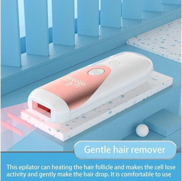 Alt view image 3 of 7 - BONAEVER Electric Epilator Permanent Epilator Hair Removal Electric Painless Threading Whole Body Hair Remover for Face Armpits Legs Bikini Line Rated at 999900 Flashes
