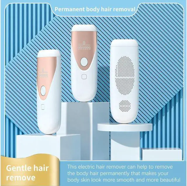 Alt view image 7 of 7 - BONAEVER Electric Epilator Permanent Epilator Hair Removal Electric Painless Threading Whole Body Hair Remover for Face Armpits Legs Bikini Line Rated at 999900 Flashes