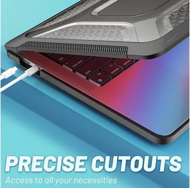 Alt view image 7 of 7 - BONAEVER For Macbook Pro 13 Case Model A2338 M1 A2289 A2251 A2159 A1989 Shockproof Hard Shell Cover with Fold Stand and Keyboard Skin Cover for MacBook Pro 13 Inch with Touch Bar