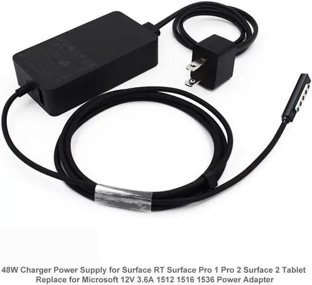 Alt view image 4 of 6 - BONAEVER 48W Surface Pro 2 Charger for Microsoft Surface RT Surface Pro 2 Pro 1 Surface 2 Microsoft 1512 1516 1536 12V 3.6A 48W Surface Power Supply MS Surface Pro 2 Ac Adapter with 5V USB Port
