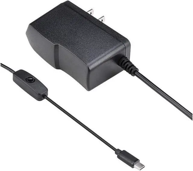 Alt view image 3 of 5 - BONAEVER Raspberry Pi 4 b Power Supply 5V 3A USB C Charger Adapter