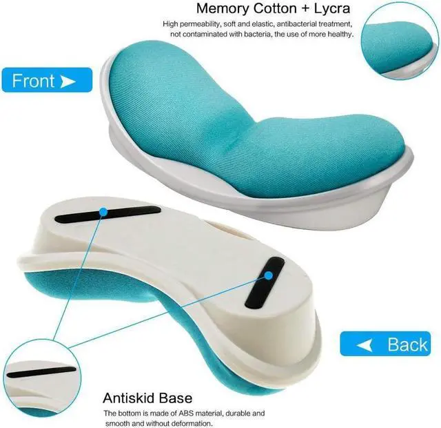 Alt view image 4 of 6 - BONAEVER Memory Foam Mouse Wrist Rest Keyboard Wrist Rest Pad Anti-skid Mousepad Support Wrist Rest Mat for Office Computer Laptop Mac- Durable Comfortable Lightweight Easy Typing Pain Relief