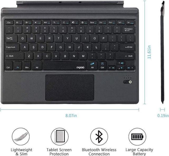 Alt view image 2 of 7 - Microsoft Surface Pro 7 / Pro 6 / Surface Pro 5 / Pro 4 / Pro 3 Type Cover Case Ultra-Slim Portable Wireless Bluetooth Keyboard with Trackpad for Surface Pro 7 / Pro 6 / Surface Pro 5 / Pro 4 / Pro 3
