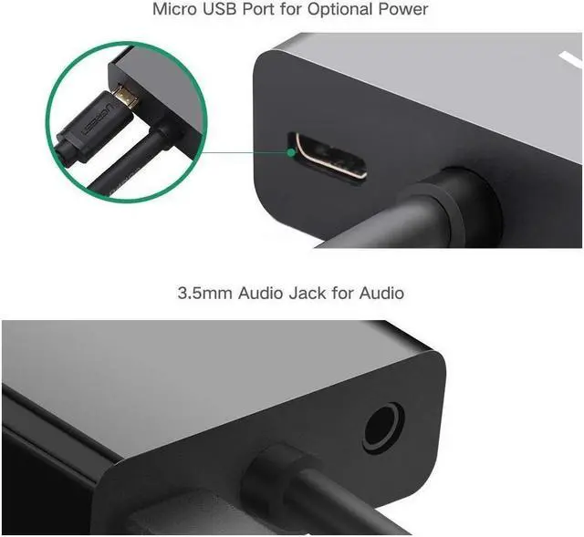 Alt view image 5 of 7 - BONAEVER VGA to HDMI Adapter Cable VGA Male to HDMI Female Cable Converter Adapter with 1080P HD Video USB Audio Support for Connecting Old PC Laptop with a VGA Output to New Monitor HDTV