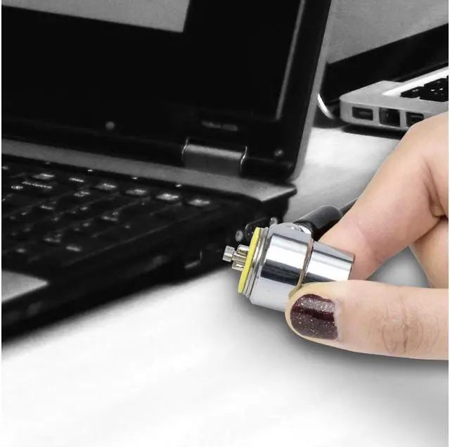 Alt view image 2 of 7 - BONAEVER Cable Lock Security Lock Cable Combination Lock Anti-Theft Cable Combination Lock for Smartphone/Laptop/MacBook/iPad/iPhone/ s Lock Security Lock