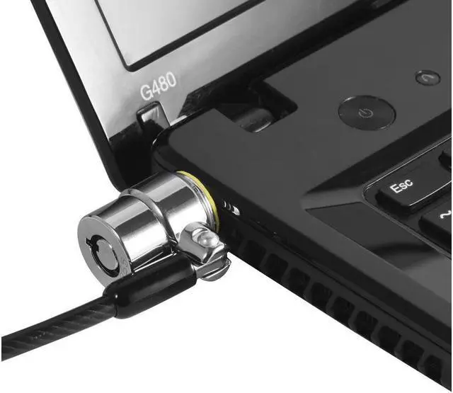 Alt view image 5 of 7 - Laptop Cable Lock Hardware Security Cable Lock Anti Theft Combination Lock for iPad Tablet Laptop MacBook Dell HP Lenovo Kindle Surface Samsung Android and All Other Notebooks and Tablets