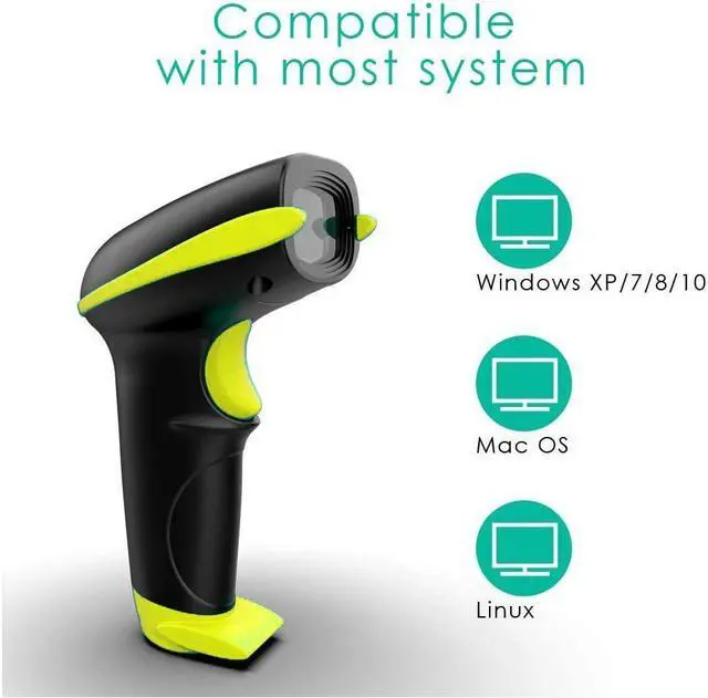 Alt view image 3 of 7 - BONAEVER USB Barcode Scanner with Stand Automatic Sensing 1D Hand Held Wired Laser Bar Code Reader Portable H Bar Code Scanner Fast Auto Scan for Warehouse Retail Standore Library Supermarket POS