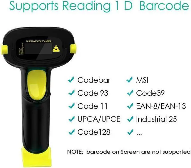 Alt view image 5 of 7 - BONAEVER USB Barcode Scanner with Stand Automatic Sensing 1D Hand Held Wired Laser Bar Code Reader Portable H Bar Code Scanner Fast Auto Scan for Warehouse Retail Standore Library Supermarket POS