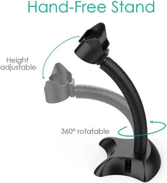Alt view image 7 of 7 - BONAEVER USB Barcode Scanner with Stand Automatic Sensing 1D Hand Held Wired Laser Bar Code Reader Portable H Bar Code Scanner Fast Auto Scan for Warehouse Retail Standore Library Supermarket POS