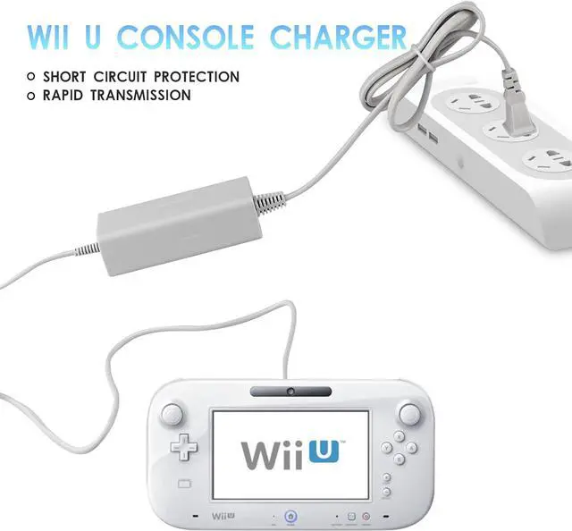 Alt view image 5 of 7 - BONAEVER Charger for Wii U Gamepad AC Power Adapter Charger for Nintendo Wii U Gamepad Remote Controller