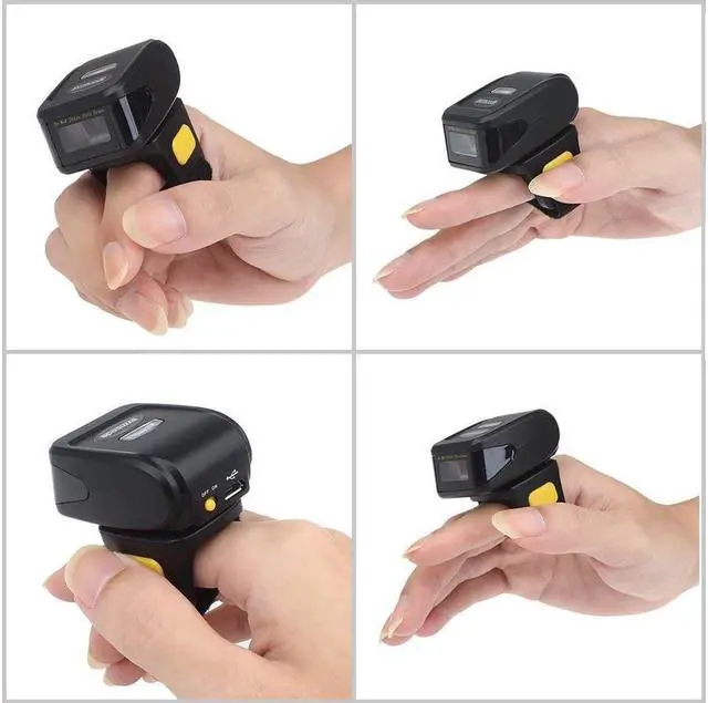 Alt view image 6 of 7 - BONAEVER Wireless Barcode Scanner 1D 2D QR Portable Wearable Ring Finger Mini Bar Code Reader Versatile 3-in-1 Compatible with BT & 2.4GHz & USB 2.0 Work with Windows Mac OS Android 4.0+