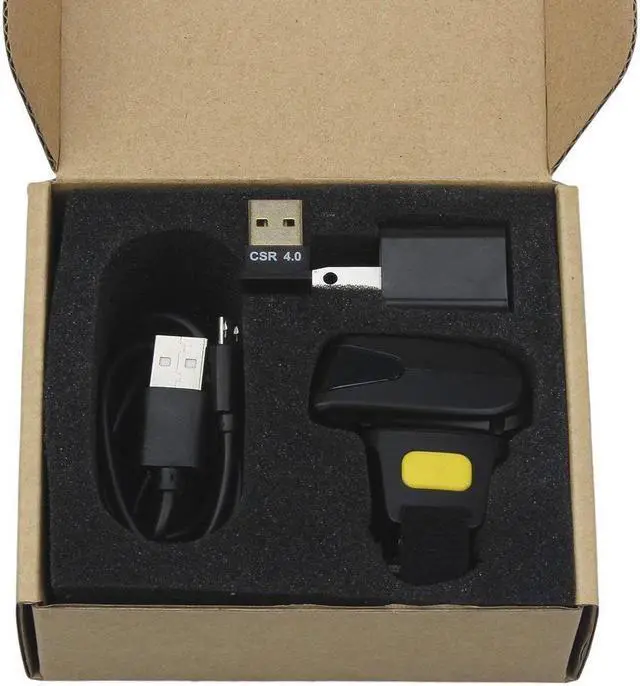 Alt view image 7 of 7 - BONAEVER Wireless Barcode Scanner 1D 2D QR Portable Wearable Ring Finger Mini Bar Code Reader Versatile 3-in-1 Compatible with BT & 2.4GHz & USB 2.0 Work with Windows Mac OS Android 4.0+