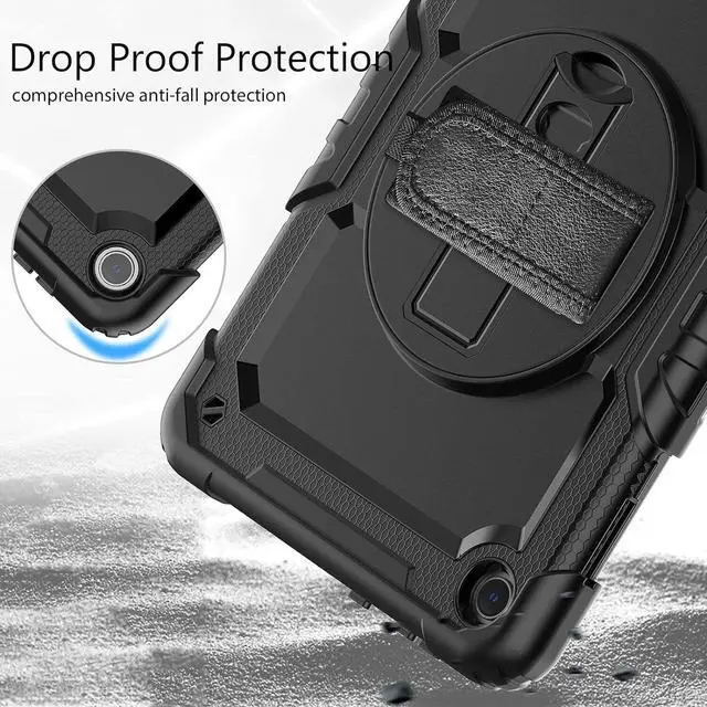 Alt view image 4 of 7 - BONAEVER Case for Lenovo Tab M10 3rd Gen 10.1 inch 2022 TB328FU TB328XU with Screen Protector Shockproof Protective Cover with Pen Holder Stand and Shoulder Strap Stylus Pen
