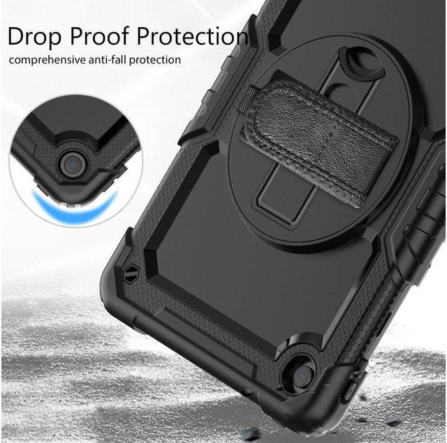 Alt view image 5 of 7 - BONAEVER Case for Lenovo Tab M10 Plus 3rd Generation 10.6 Inch 2022 TB125FU/TB128FU/TB128XU with Screen Protector Shockproof Protective Cover with Pen Holder Stand and Shoulder Strap Stylus
