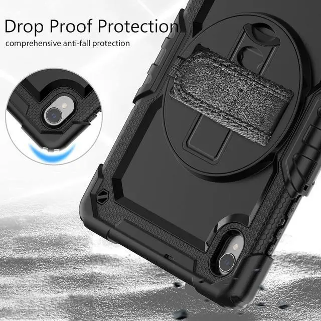 Alt view image 5 of 7 - BONAEVER Case for Lenovo Tab M10 HD 2nd Generation 10.1 Inch 2020 TB-X306F TB-X306X with Screen Protector Shockproof Protective Cover with Pen Holder Stand and Shoulder Strap Stylus Pen