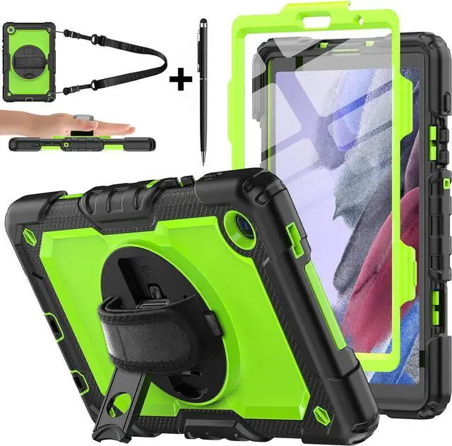 Main image of BONAEVER Case for Samsung Galaxy Tab A7 Lite 8.7 inch 2021 SM-T220/T225/T227 with Screen Protector Pencil Holder Durable Protective Cover with Stand and Shoulder Strap Stylus Pen