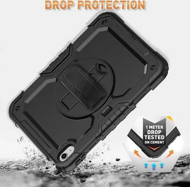 Alt view image 5 of 7 - BONAEVER Case for iPad (A16) 11th Generation 11 Inch 2025, iPad 10th Generation 10.9 inch 2022 Shockproof Cover with Screen Protector Pen Holder Stand and Shoulder Strap Stylus Pen