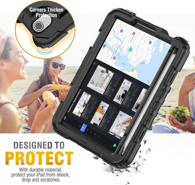 Alt view image 5 of 7 - BONAEVER Case for iPad Pro 11 inch 2022 2021 2020 2018 iPad Air 5 Air 4 10.9 inch Shockproof Cover with Screen Protector Pen Holder Stand and Shoulder Strap Stylus Pen