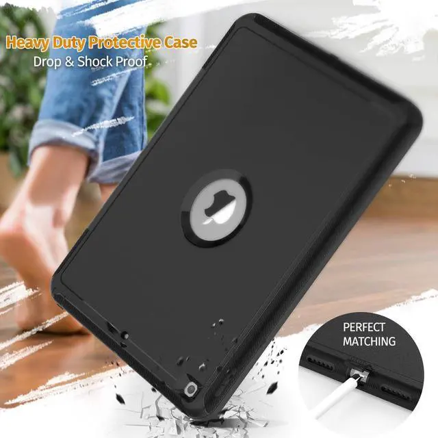 Alt view image 7 of 7 - BONAEVER Case for iPad 9th 8th 7th Generation 10.2 inch 2021 2020 2019 Durable Protective Cover with Pencil Holder Folding Stand Smart Magnetic Cover Auto Sleep/Wake