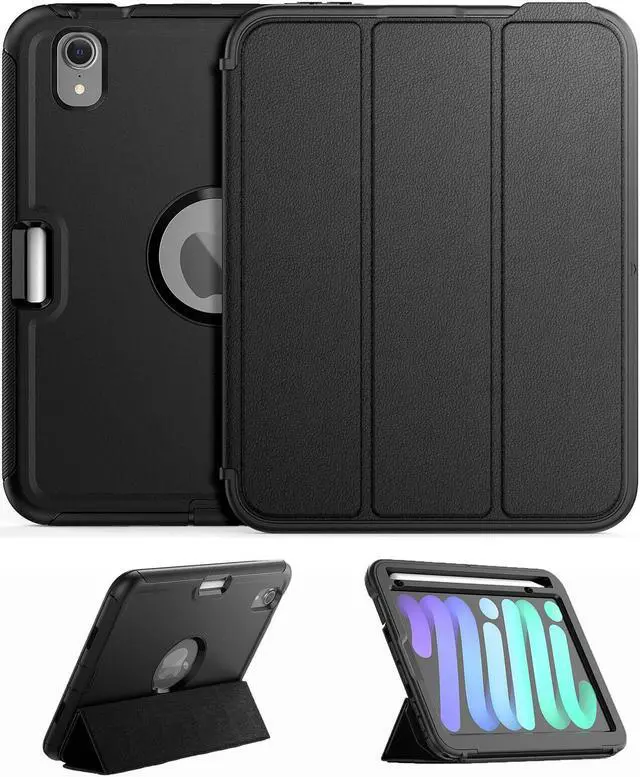 Main image of BONAEVER Case for iPad Mini 6 8.3 Inch 2021 A2567/A2568/A2569 Shockproof Protective Cover with Pencil Holder Folding Stand Smart Magnetic Cover Auto Sleep/Wake