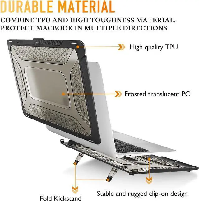 Alt view image 4 of 7 - BONAEVER For MacBook Air 13 inch Case 2022 2021-2018 Release A2337 M1 A2179 A1932 Retina Display Touch ID Plastic Hard Shell Cover with Keybaord Cover & Screen Protector & Type C Adapter