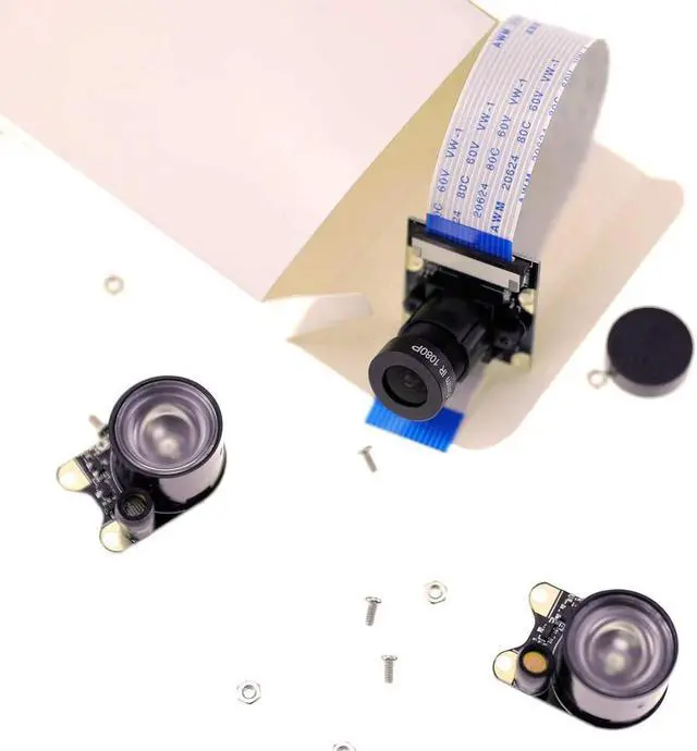 Alt view image 2 of 5 - Camera Module for Raspberry Pi 4B 5MP 1080p OV5647 Video Webcam Night Vision Compatible with Raspberry Pi 4B 3B+ 3B 2B