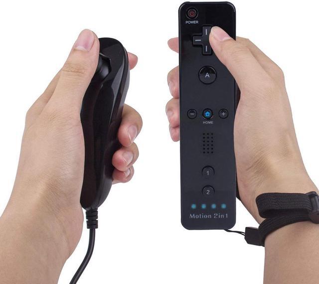 Alt view image 3 of 7 - Wii Remote Plus and Nunchuck Controller with Silicone Case and Wrist Strap - (3rd-Party Product)