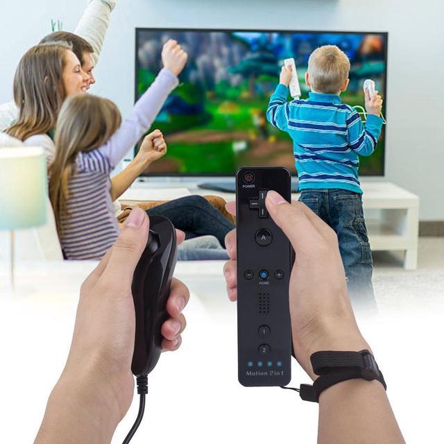 Alt view image 7 of 7 - Wii Remote Plus and Nunchuck Controller with Silicone Case and Wrist Strap - (3rd-Party Product)