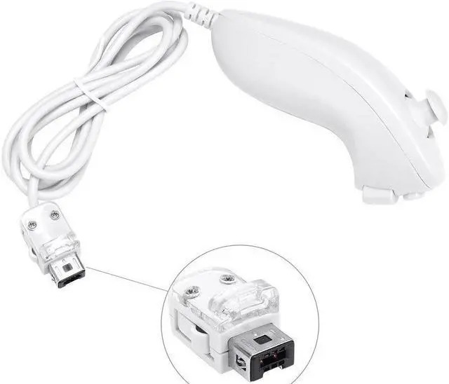 Alt view image 6 of 7 - Wii Remote Plus and Nunchuck Controller with Silicone Case and Wrist Strap - (3rd-Party Product)
