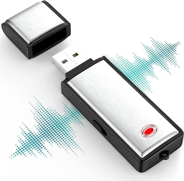 Main image of 32GB Voice Recorder, Digital Audio Recorder with 750 Hours Recording Capacity Noise Reduction USB Recording Device Rechargeable Audio Voice Recorder for Lecture,Interview,Meeting Class