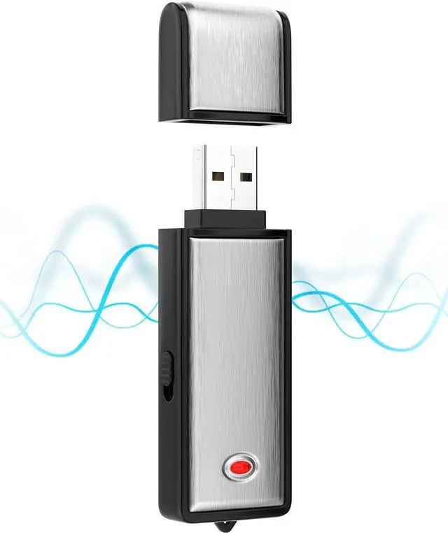 Main image of 16GB Voice Recorder, Digital Audio Recorder with 750 Hours Recording Capacity Noise Reduction USB Recording Device Rechargeable Audio Voice Recorder for Lecture,Interview,Meeting Class