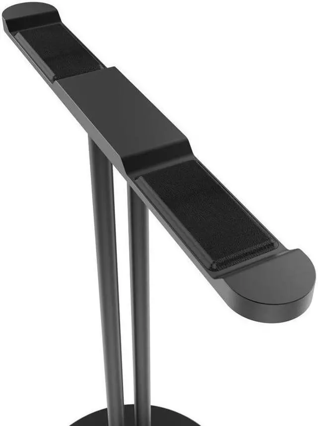 Alt view image 5 of 7 - Dual Aluminum Headphones Stand Holder, Showcase Multi Headphones with Solid Heavy Base, Compatible with Gaming Headsets and Wireless Headphone Black
