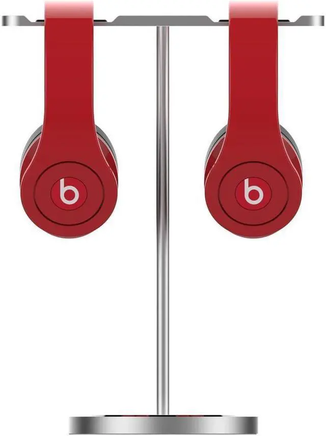 Alt view image 3 of 7 - Dual Aluminum Headphones Stand Holder, Showcase Multi Headphones with Solid Heavy Base, Compatible with Gaming Headsets and Wireless Headphone Silver
