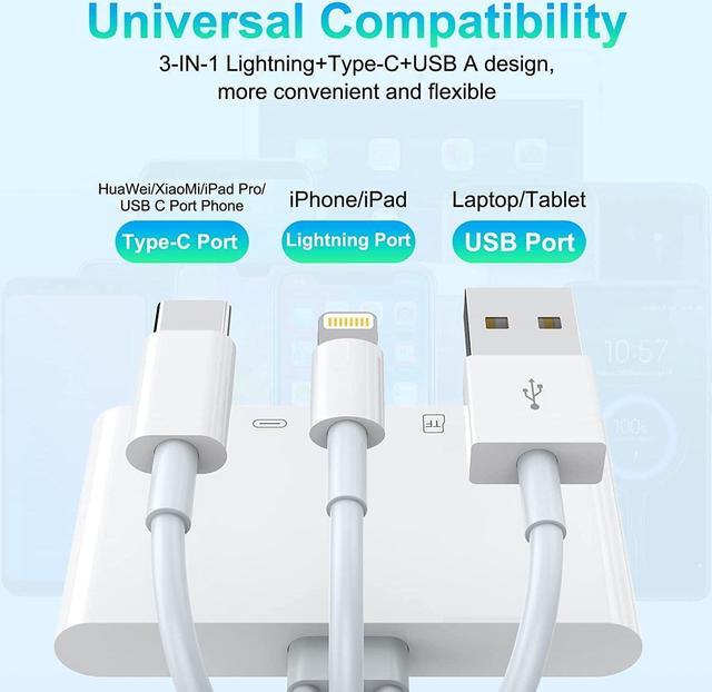 Alt view image 4 of 7 - [Apple MFi Certified] 5-in-1 iPhone Memory Card Reader, USB OTG Adapter & SD/TF Card Camera Viewer for iPhone/iPad/PC/Android/Camera/USB C & A Devices, Supports SD/Micro SD/SDHC/SDXC/MMC Plug and Play