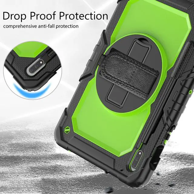 Alt view image 6 of 7 - BONAEVER For Galaxy Tab S8 2022 / Tab S7 2020 11 Inch Case (SM-X700/706/T870/T875) with S Pen Holder Rugged Shockproof Rotating Stand and Protective Cover for Galaxy Tab S8 / S7 11"