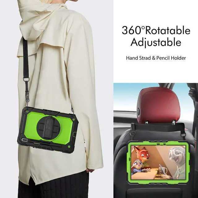 Alt view image 5 of 7 - BONAEVER For Galaxy Tab S8 2022 / Tab S7 2020 11 Inch Case (SM-X700/706/T870/T875) with S Pen Holder Rugged Shockproof Rotating Stand and Protective Cover for Galaxy Tab S8 / S7 11"