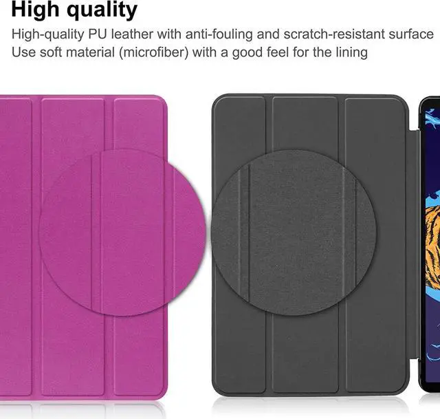 Alt view image 2 of 7 - BONAEVER Case for Lenovo Legion Y700 8.8 inch TB-9707F Tri Fold Slim Hard Shell Protective Smart Cover with Stand for Lenovo Legion Y700