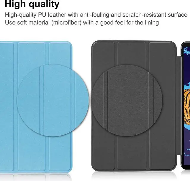 Alt view image 6 of 7 - BONAEVER Case for Lenovo Legion Y700 8.8 inch TB-9707F Tri Fold Slim Hard Shell Protective Smart Cover with Stand for Lenovo Legion Y700